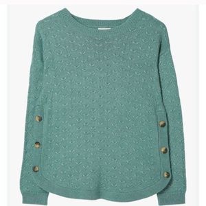 Fat Face side button sweater